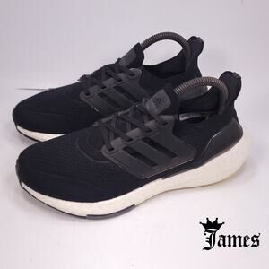 Adidas Ultraboost 21 Athletic Lace Up Training Shoe Womens Size 7 FY0402 Black